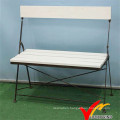 Back Design Folding Vintage Outdoor Park Garden Bench Chair